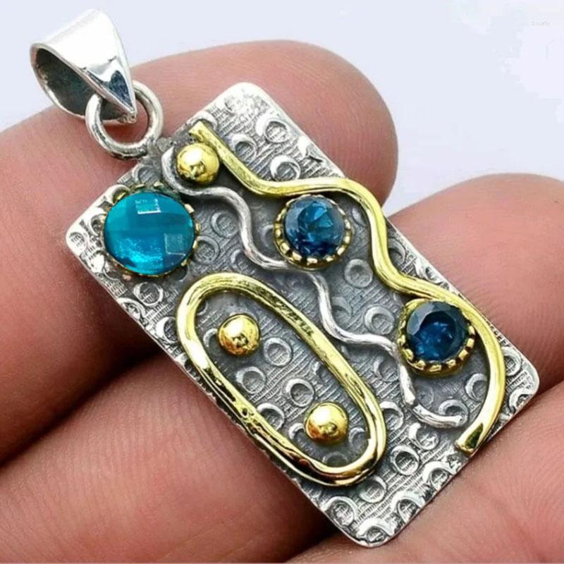 Pendant Necklaces 2023 Boho Ethnic Geometry Antqiue Metal Necklace Inlay Round Blue Crystal Stone Carved Jewelry
Pendant Necklaces 2023 Boho Ethnic Geometry Antqiue Metal Necklace Inlay Round Blue Crystal Stone Carved Jewelry