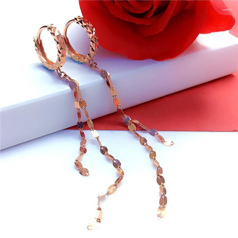 Dangle Earrings 585 Purple Gold Jewelry 14K Rose Tassel Chains For Women Charm Classic Fashion Ear Buckle Party Gift
Dangle Earrings 585 Purple Gold Jewelry 14K Rose Tassel Chains For Women Charm Classic Fashion Ear Buckle Party Gift