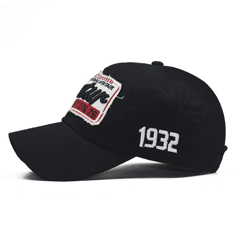 European Hip Hop Three-Dimensional Embroidery Letter Feature High-End Washed New York, Aspic