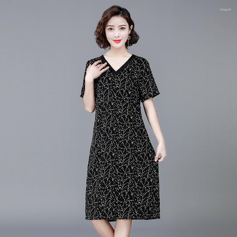 Party Dresses Women Vintage Short Sleeve V-Neck Floral Printed Summer A-Line Elegant Dress Ladies Casual Loose Boho
Party Dresses Women Vintage Short Sleeve V-Neck Floral Printed Summer A-Line Elegant Dress Ladies Casual Loose Boho