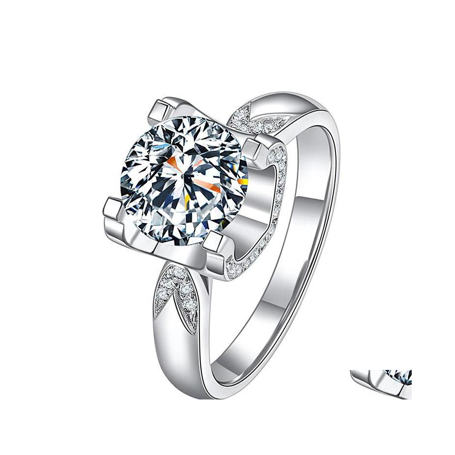 Solitaire Ring Sier Rings Round Moissanite Wedding Classic Bl Head Engagement Jewelry Women Drop Delivery Dhkr4
Solitaire Ring Sier Rings Round Moissanite Wedding Classic Bl Head Engagement Jewelry Women Drop Delivery Dhkr4