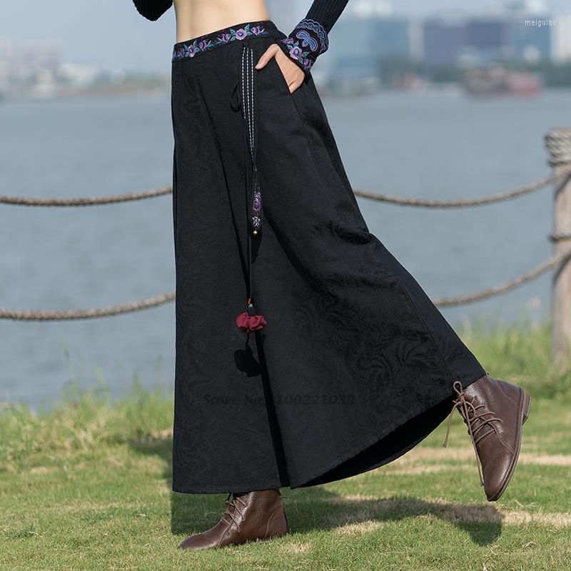 Ethnic Clothing 2023 Women Vintage Pants National Flower Embroidery Chinese Style Harajuku Long Trousers Loose Bloomers Wide Leg Pantalones
Ethnic Clothing 2023 Women Vintage Pants National Flower Embroidery Chinese Style Harajuku Long Trousers Loose Bloomers Wide Leg Pantalones