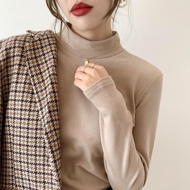 Women' Sweaters Autumn And Winter 2023 German Velvet Half High Collar Base Coat For Women With Plush Thick Brushed Long Sleeved Shirt, Black
Women' Sweaters Autumn And Winter 2023 German Velvet Half High Collar Base Coat For Women With Plush Thick Brushed Long Sleeved Shirt, Black