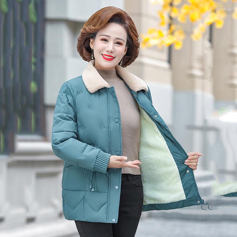 Women's Trench Coats Women Winter Jacket Add Velvet Warm Cotton Parka Wool Collar Thick Middle Aged Elegant Quilted Coat Plus Size Mom, Black
Women's Trench Coats Women Winter Jacket Add Velvet Warm Cotton Parka Wool Collar Thick Middle Aged Elegant Quilted Coat Plus Size Mom, Black
