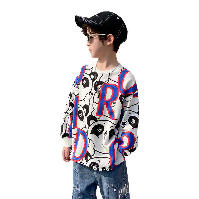 Clothing Sets Chil1en's Wear Boys' Bottom Shirt Spring 2023 New Chil1en's Panda Large Letter Printing Long-sleeved T-shirt in the Big Boy Trend, White
Clothing Sets Chil1en's Wear Boys' Bottom Shirt Spring 2023 New Chil1en's Panda Large Letter Printing Long-sleeved T-shirt in the Big Boy Trend, White