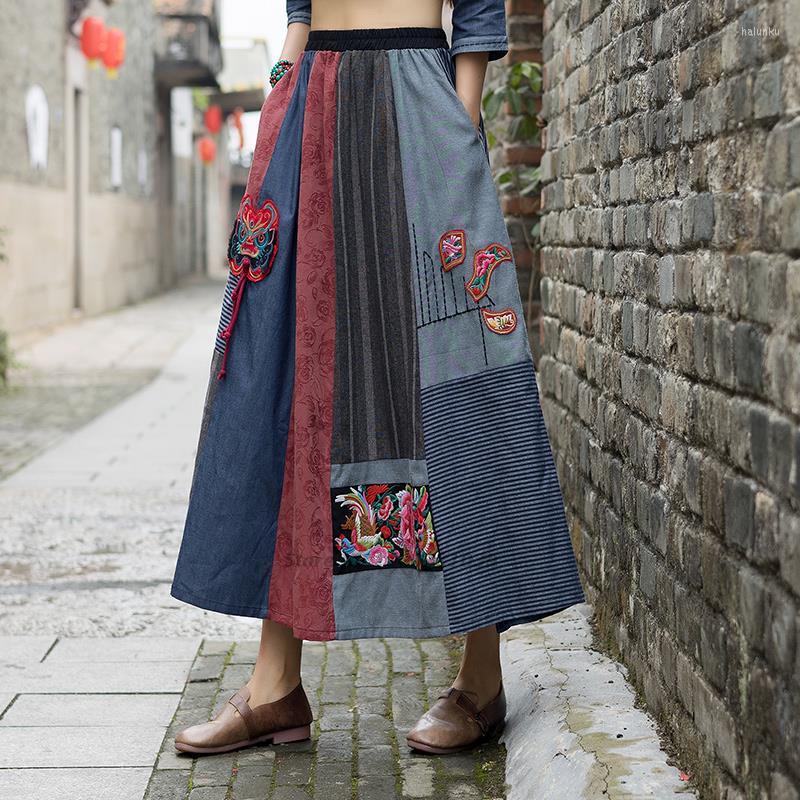 Ethnic Clothing 2023 National Chinese Women Cotton Linen Skirt Vintage Flower Embroidered Oriental Folk Dance Costume Retro Hanfu
Ethnic Clothing 2023 National Chinese Women Cotton Linen Skirt Vintage Flower Embroidered Oriental Folk Dance Costume Retro Hanfu