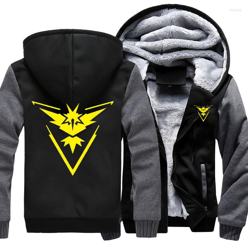 Men' Hoodies Anime Hoodie Pocket Monster Team Valor Mystic Instinct Cosplay Jacket Unisex Sweatshirts Thicken Zipper Fleece Coat
Men' Hoodies Anime Hoodie Pocket Monster Team Valor Mystic Instinct Cosplay Jacket Unisex Sweatshirts Thicken Zipper Fleece Coat