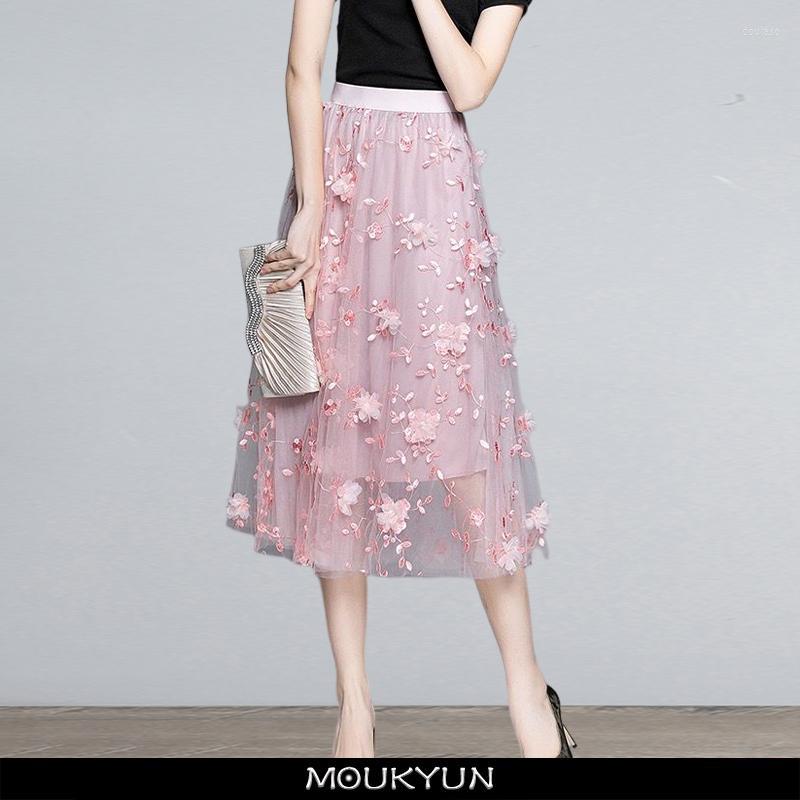 Skirts MOUKYUN Elegant Appliques Embroidery Women Mesh Pleated Skirt Ladies Casual All-match Elastic High Waist Aesthetic Ankle, Pink
Skirts MOUKYUN Elegant Appliques Embroidery Women Mesh Pleated Skirt Ladies Casual All-match Elastic High Waist Aesthetic Ankle, Pink