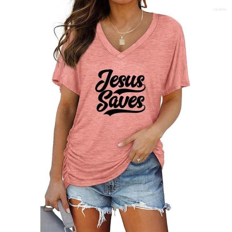Women' T Shirts Jesus Saves Letters Print Batwing Sleeve T-shirt V-Neck Summer Short For Women Casual Loose Cute Tops, Black
Women' T Shirts Jesus Saves Letters Print Batwing Sleeve T-shirt V-Neck Summer Short For Women Casual Loose Cute Tops, Black