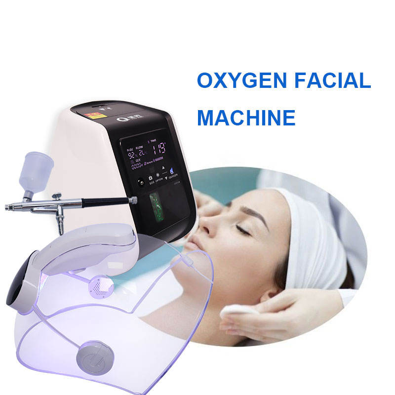 2023 Hottest 3in1 Oxygen Jet Beauty Equipment With Led Light Skin Rejuvenation Oxygen Therapy Mask Dome Anti-aging