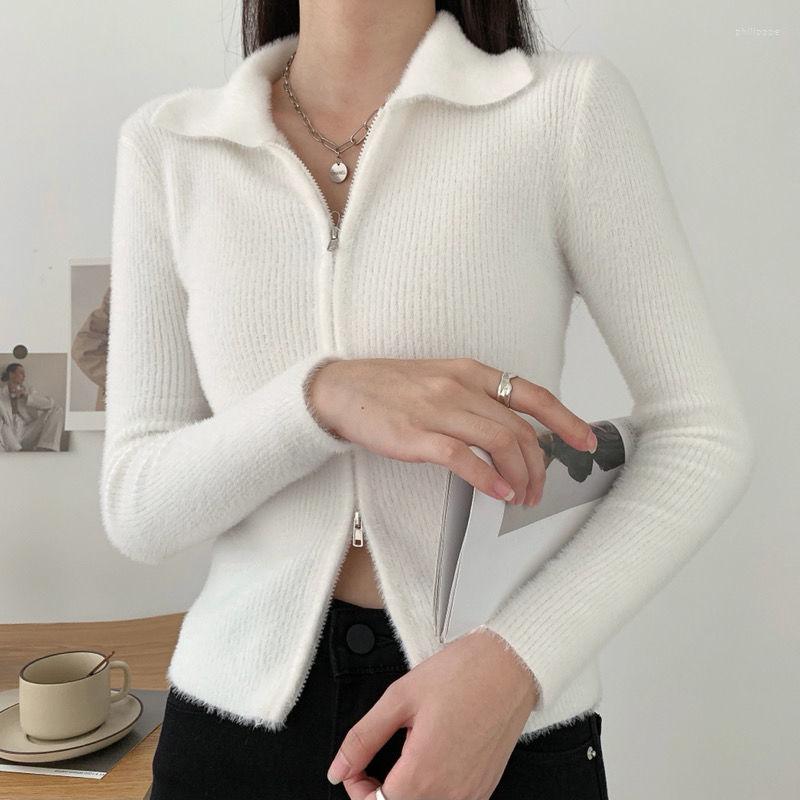 Women's Knits 2023 Casual Y2K Grunge Slim Knitted Sweater Cardigan Zipper Up Long Sleeve Warm Mink Cashmere Jumper Clothes XC082, Black
Women's Knits 2023 Casual Y2K Grunge Slim Knitted Sweater Cardigan Zipper Up Long Sleeve Warm Mink Cashmere Jumper Clothes XC082, Black