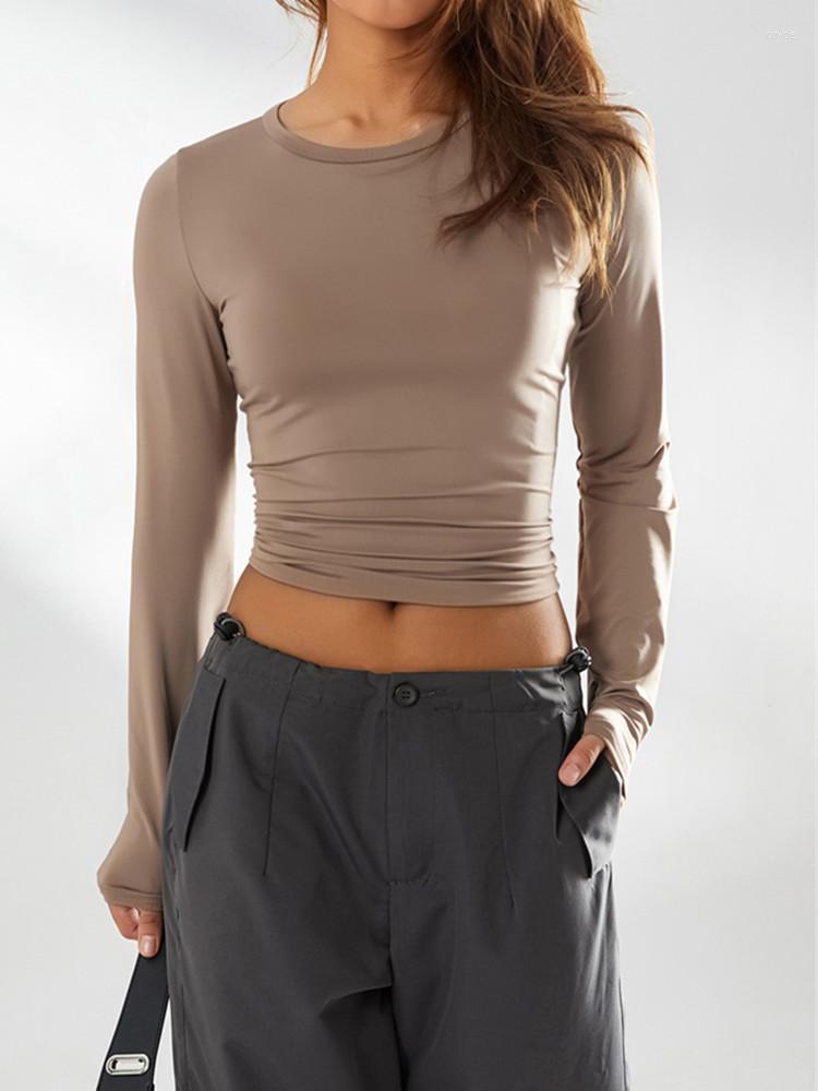 Women's T Shirts 2023 Women Casual Slim Fit Basic T-Shirts Crop Tops Solid Color Long Sleeve Crew Neck Pullover Tight Tee Streetwear, Black
Women's T Shirts 2023 Women Casual Slim Fit Basic T-Shirts Crop Tops Solid Color Long Sleeve Crew Neck Pullover Tight Tee Streetwear, Black