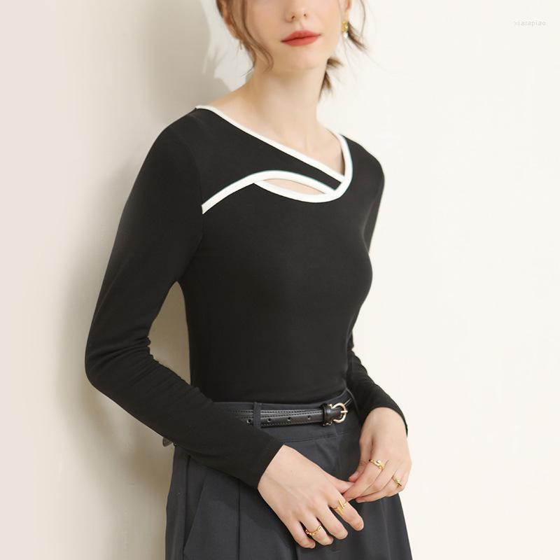 Women' T Shirts Hollow Out Sexy Base Long Sleeve Female T-Shirts Lace Edge Skinny Women Pullovers 2023 Irregular Solid Autumn Ladies Tops, Black
Women' T Shirts Hollow Out Sexy Base Long Sleeve Female T-Shirts Lace Edge Skinny Women Pullovers 2023 Irregular Solid Autumn Ladies Tops, Black