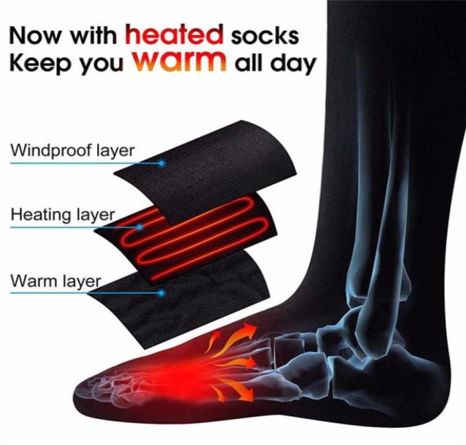 Thermal Cotton Heated Socks Sports Ski Socks Winter Foot Warmer Electric Warm Up Sock Battery Power for Men Women High Quality233z9188352
Thermal Cotton Heated Socks Sports Ski Socks Winter Foot Warmer Electric Warm Up Sock Battery Power for Men Women High Quality233z9188352