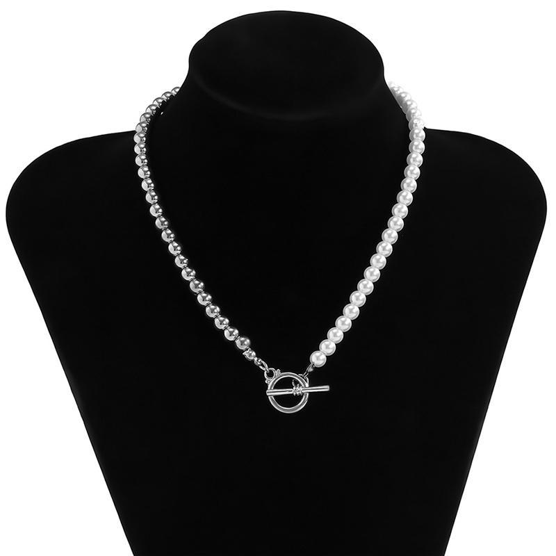 Chains Trendy Baroque Pearl Necklace OT Chain Women Collar Wedding Punk Toggle Clasp Circle Lariat Bead Choker Necklaces Jewelry
Chains Trendy Baroque Pearl Necklace OT Chain Women Collar Wedding Punk Toggle Clasp Circle Lariat Bead Choker Necklaces Jewelry