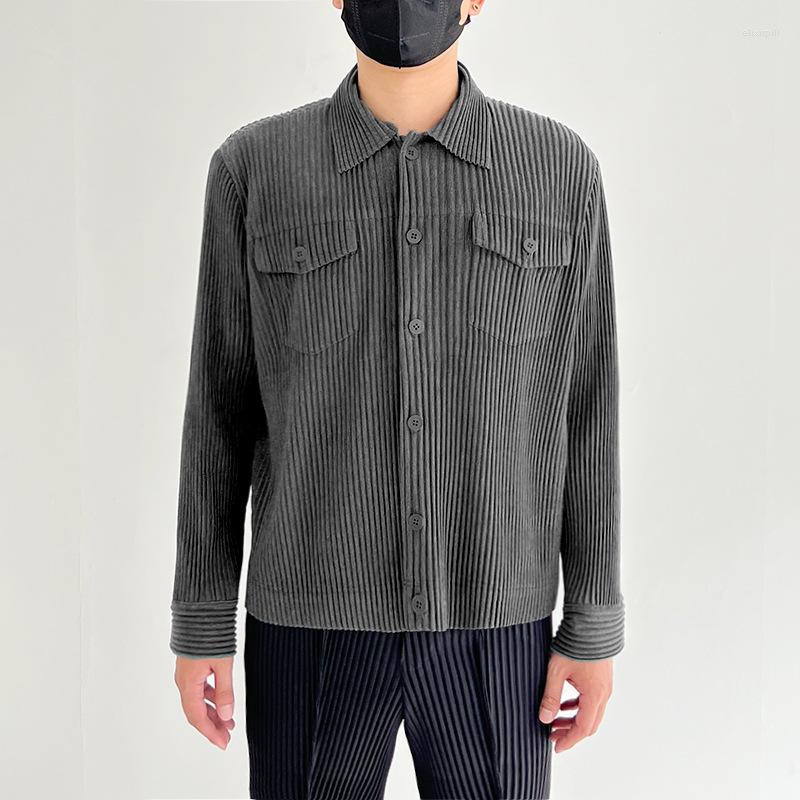 Men's Jackets Miyake Pleated Men Jacke 2023 Spring Korean Style Causal Blazers Long Sleeve Cardigan Coat Single Breasted Suit, Black
Men's Jackets Miyake Pleated Men Jacke 2023 Spring Korean Style Causal Blazers Long Sleeve Cardigan Coat Single Breasted Suit, Black