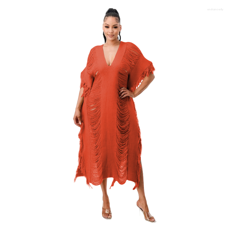 Casual Dresses Solid Knitted Tassel Dress Women Sexy Deep V Neck Batwing Sleeve Side Split Loose Tunic Fringed Vest, Black
Casual Dresses Solid Knitted Tassel Dress Women Sexy Deep V Neck Batwing Sleeve Side Split Loose Tunic Fringed Vest, Black