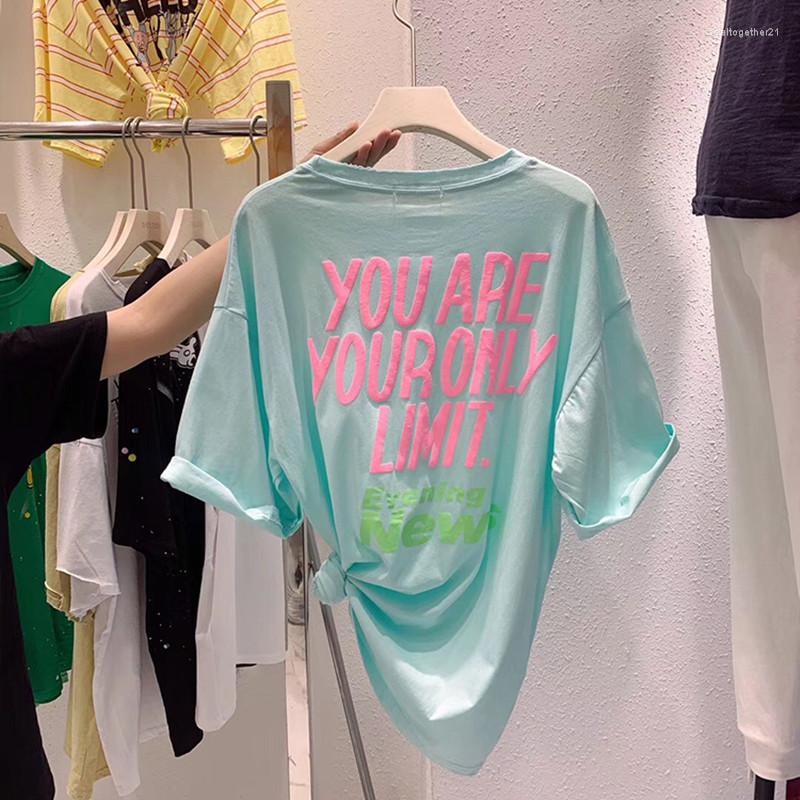 Women's T Shirts 2023 3 Colors Letter Printed Tee Shirt Basic Women Casual O-neck Harajuku Summer Top Korean Hipster White Tshirt, Green
Women's T Shirts 2023 3 Colors Letter Printed Tee Shirt Basic Women Casual O-neck Harajuku Summer Top Korean Hipster White Tshirt, Green