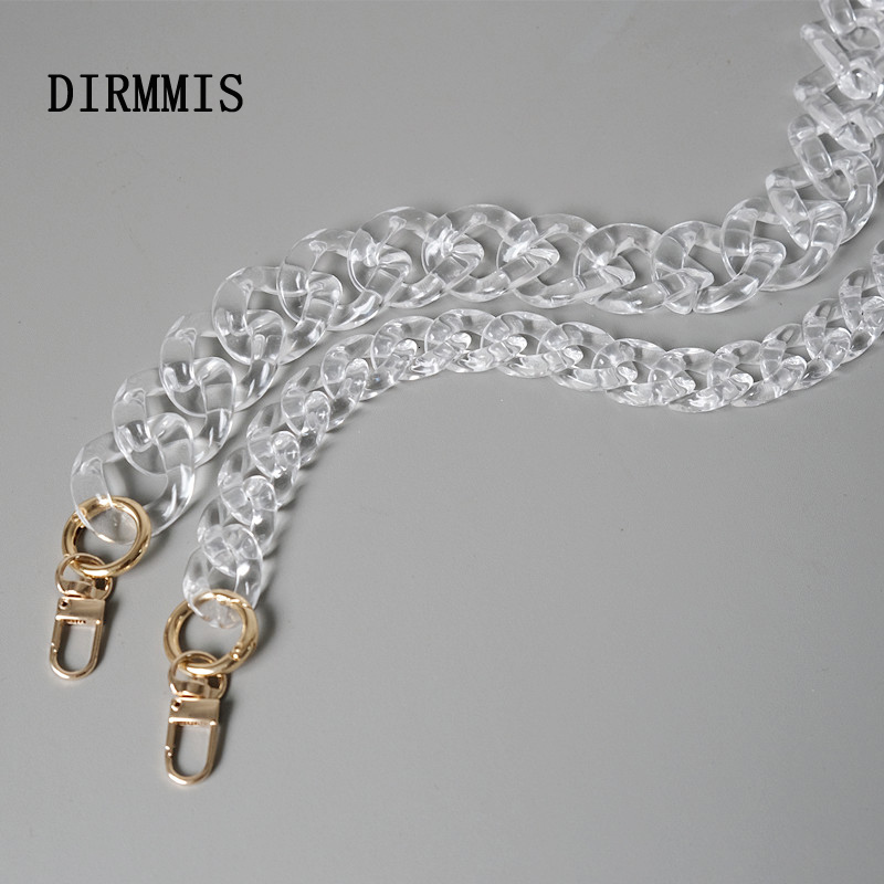 Bag Parts Accessories DIY Fashion Woman Handbag Accessory Chain Transparent Detachable Resin Solid Luxury Strap Women Clutch Shoulder Purse Chain 230213 
Bag Parts Accessories DIY Fashion Woman Handbag Accessory Chain Transparent Detachable Resin Solid Luxury Strap Women Clutch Shoulder Purse Chain 230213