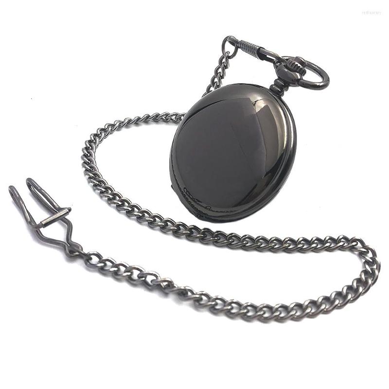 Pocket Watches Elegant Black Smooth Steampunk Hand Wind Mens Mechanical Watch Roman Number Dial W/Chain Full, Picture shown
Pocket Watches Elegant Black Smooth Steampunk Hand Wind Mens Mechanical Watch Roman Number Dial W/Chain Full, Picture shown