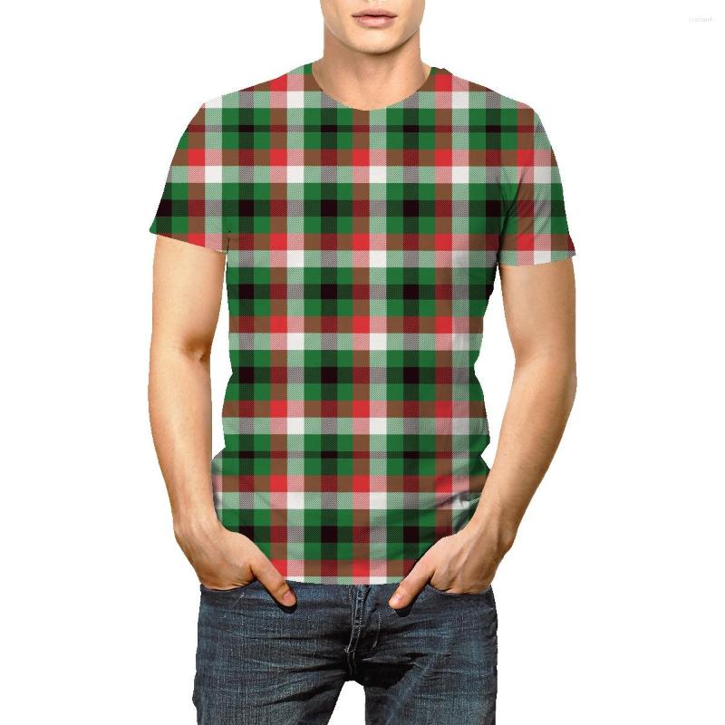 Men's T Shirts Summer Men's Scottish Style T-shirt Wild Sports Casual Home Short-sleeved, Black