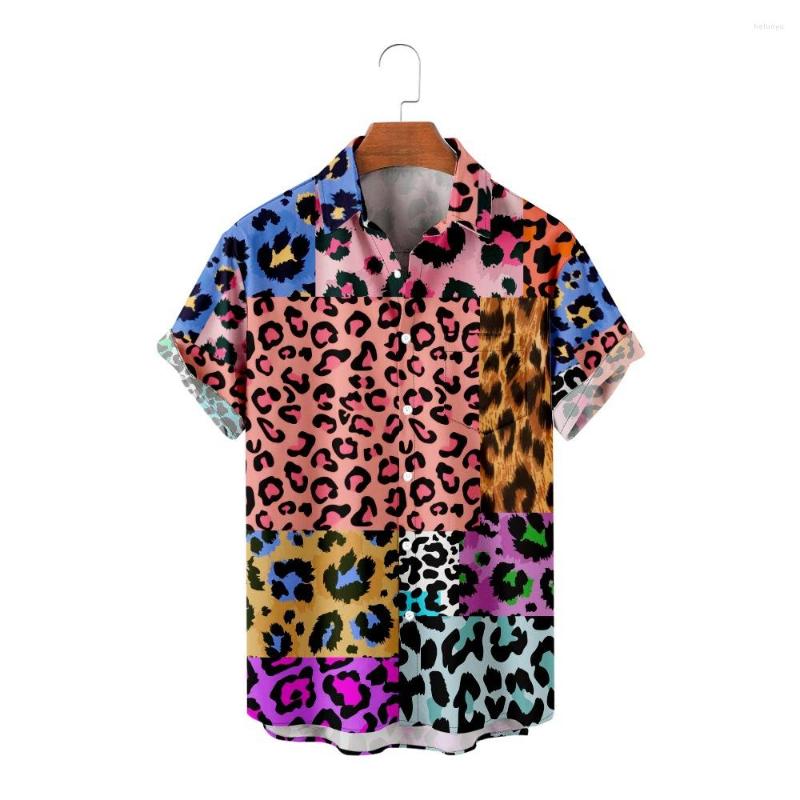 Men's Casual Shirts Fashion Short Sleeve Loose Hawaiian Beach Harajuku Button Summer Men Vintage Leopard Print Shirt
Men's Casual Shirts Fashion Short Sleeve Loose Hawaiian Beach Harajuku Button Summer Men Vintage Leopard Print Shirt