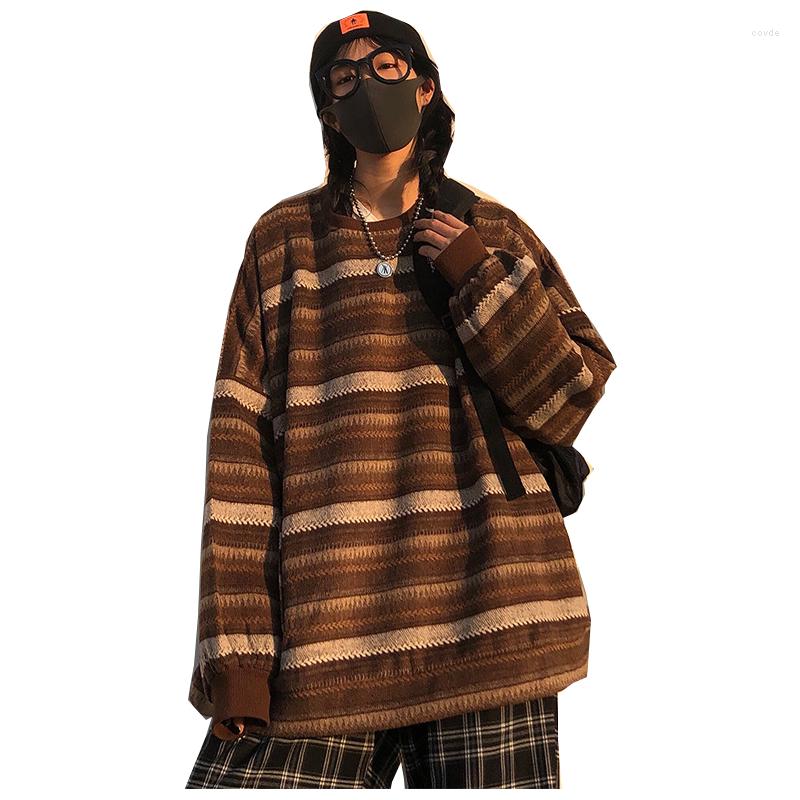 Men's Jackets Women Vintage Striped Sweaters Autumn Winter Casual Oversize Long Sleeve Knitted Sweater Unisex Couples Hip Hop Pullovers Tops, Black
Men's Jackets Women Vintage Striped Sweaters Autumn Winter Casual Oversize Long Sleeve Knitted Sweater Unisex Couples Hip Hop Pullovers Tops, Black