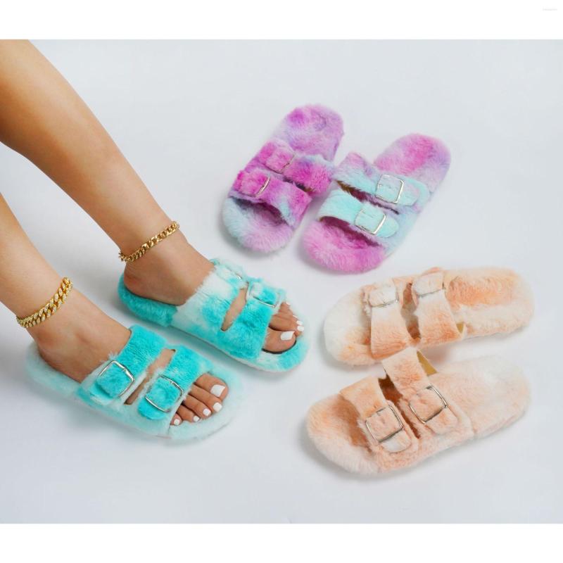 Slippers Winter Soft-soled Home Warm Ladies Slides Fashion Gradient Color Tie-dye Platform Buckle Parallel Bars Furry Women, Green
Slippers Winter Soft-soled Home Warm Ladies Slides Fashion Gradient Color Tie-dye Platform Buckle Parallel Bars Furry Women, Green