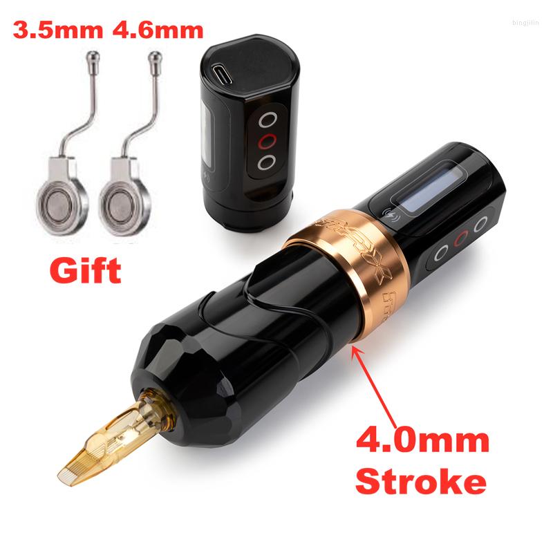 Tattoo Machine Flux-Max Wireless Pen Brush Coreless Motor Strong Quiet 4.0MM Stroke With 3.5mm 4.6mm Eccentric Wheels
Tattoo Machine Flux-Max Wireless Pen Brush Coreless Motor Strong Quiet 4.0MM Stroke With 3.5mm 4.6mm Eccentric Wheels