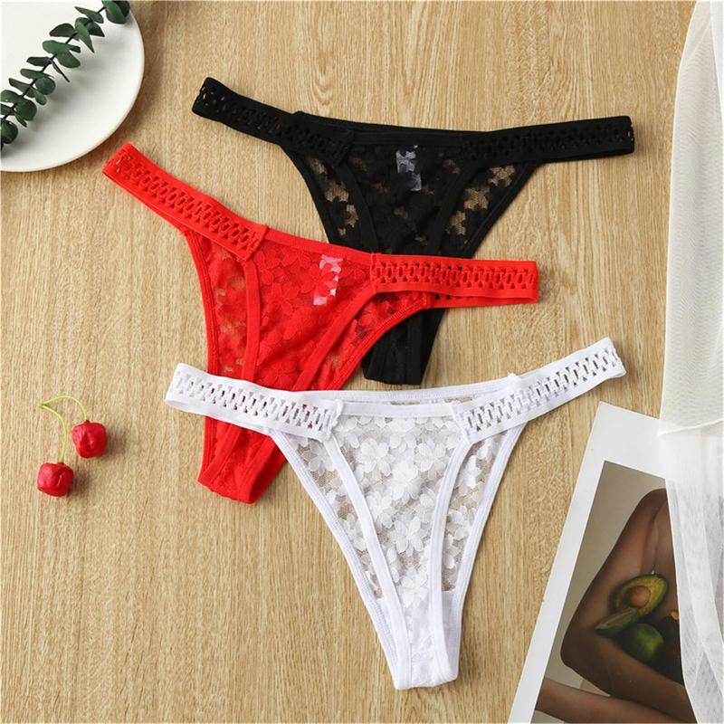 Women's Panties Sexy Lace Thongs Women's For Women Underwear Set Female Lingerie And Underpanties, Rd