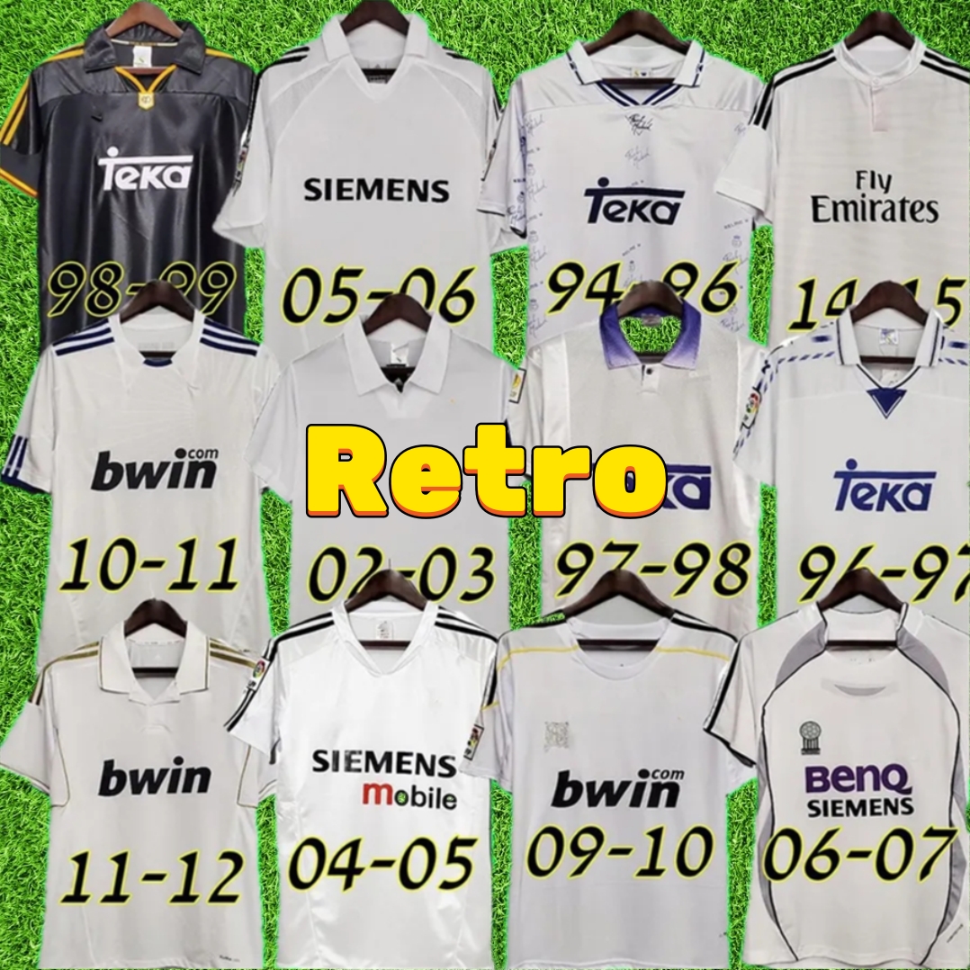 Retro Real MadrIds Soccer Jerseys Football shirts GUTI SEEDORF CARLOS RONALDO ZIDANE Beckham RAUL finals KAKA 01 02 03 04 05 94 96 97 98 99 classic vintage uniforms
Retro Real MadrIds Soccer Jerseys Football shirts GUTI SEEDORF CARLOS RONALDO ZIDANE Beckham RAUL finals KAKA 01 02 03 04 05 94 96 97 98 99 classic vintage uniforms