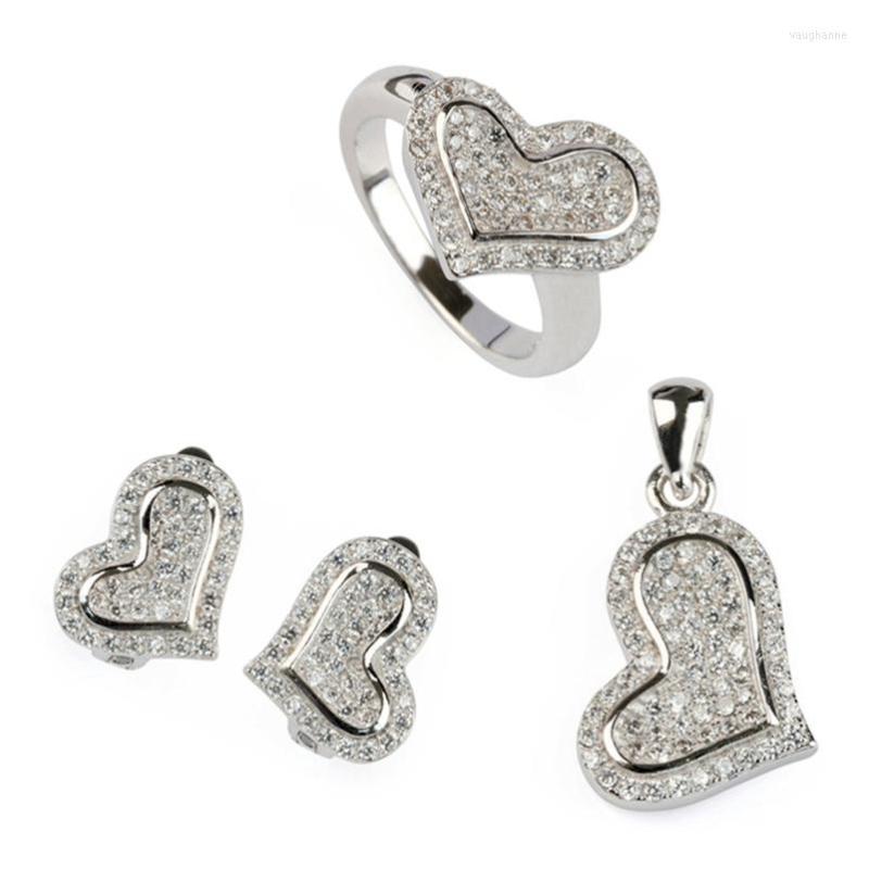 Necklace Earrings Set SHUNXUNZE Sell Women Engagement Wedding Set(ring/earring/pendant) White Cubic Zirconia Rhodium Plated, Picture shown
Necklace Earrings Set SHUNXUNZE Sell Women Engagement Wedding Set(ring/earring/pendant) White Cubic Zirconia Rhodium Plated, Picture shown