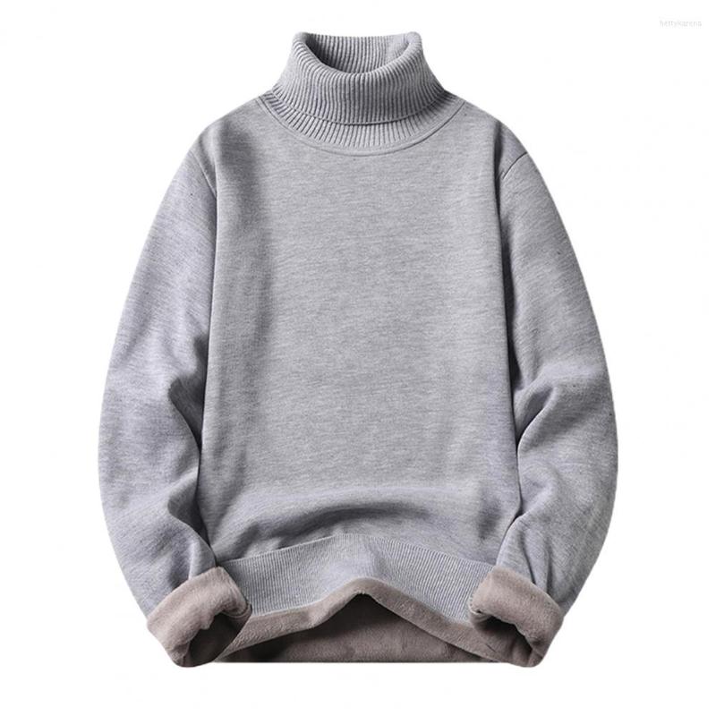 Men's Sweaters Turtleneck Long Sleeves Fleece Lining Ribbed Trim Men Sweater Autumn Winter Solid Color Thickened Warm Jumper, Black
Men's Sweaters Turtleneck Long Sleeves Fleece Lining Ribbed Trim Men Sweater Autumn Winter Solid Color Thickened Warm Jumper, Black
