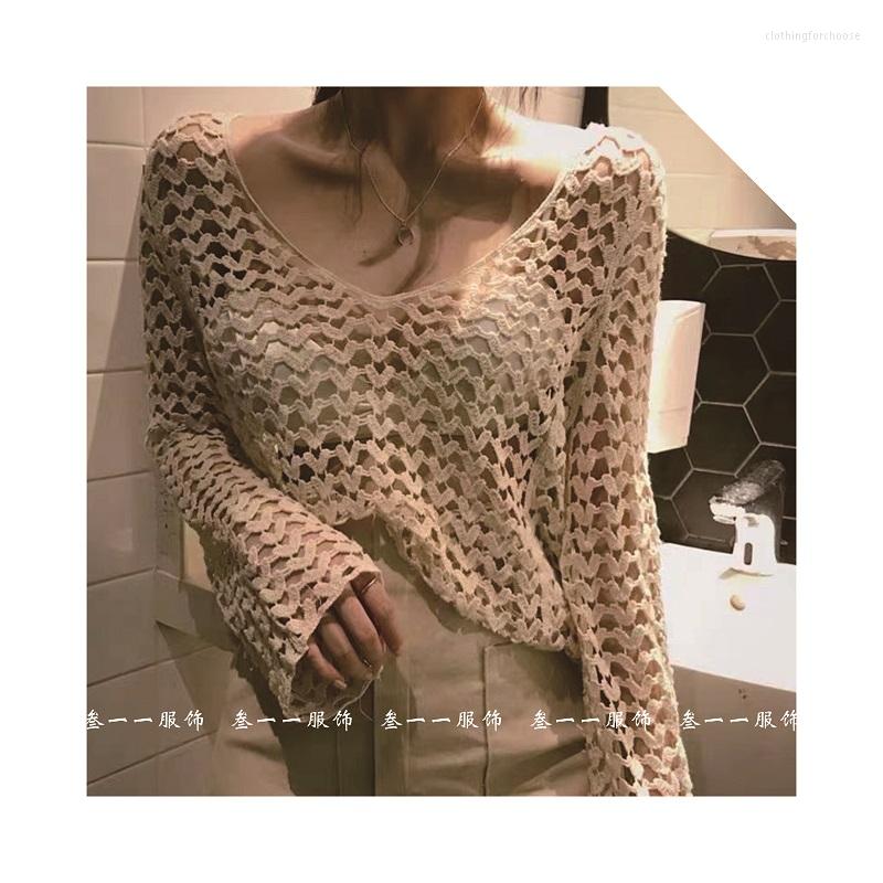 Women's T Shirts Vintage V-neck Off-the-shoulder Sweater For Fall 2023, White
Women's T Shirts Vintage V-neck Off-the-shoulder Sweater For Fall 2023, White