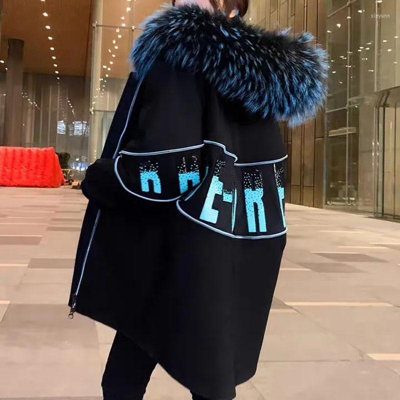 Women's Trench Coats Loose Parka Coat Long Pie Overcoming Casual Women Fur Collar Cotton Jacket Winter Black Hooded Quilted Jackets
Women's Trench Coats Loose Parka Coat Long Pie Overcoming Casual Women Fur Collar Cotton Jacket Winter Black Hooded Quilted Jackets
