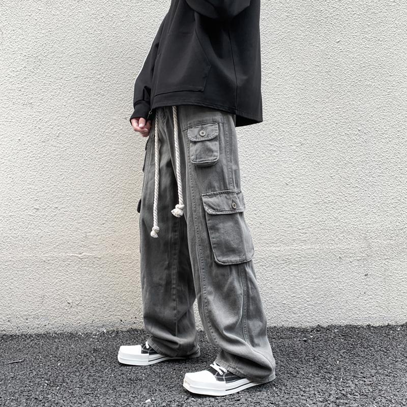 Men's Pants Hip Hop Casual Men Cargo Cotton Loose Trousers Women Mens Drawstring Overalls Multi Pocket Straight Joggers, Black
Men's Pants Hip Hop Casual Men Cargo Cotton Loose Trousers Women Mens Drawstring Overalls Multi Pocket Straight Joggers, Black