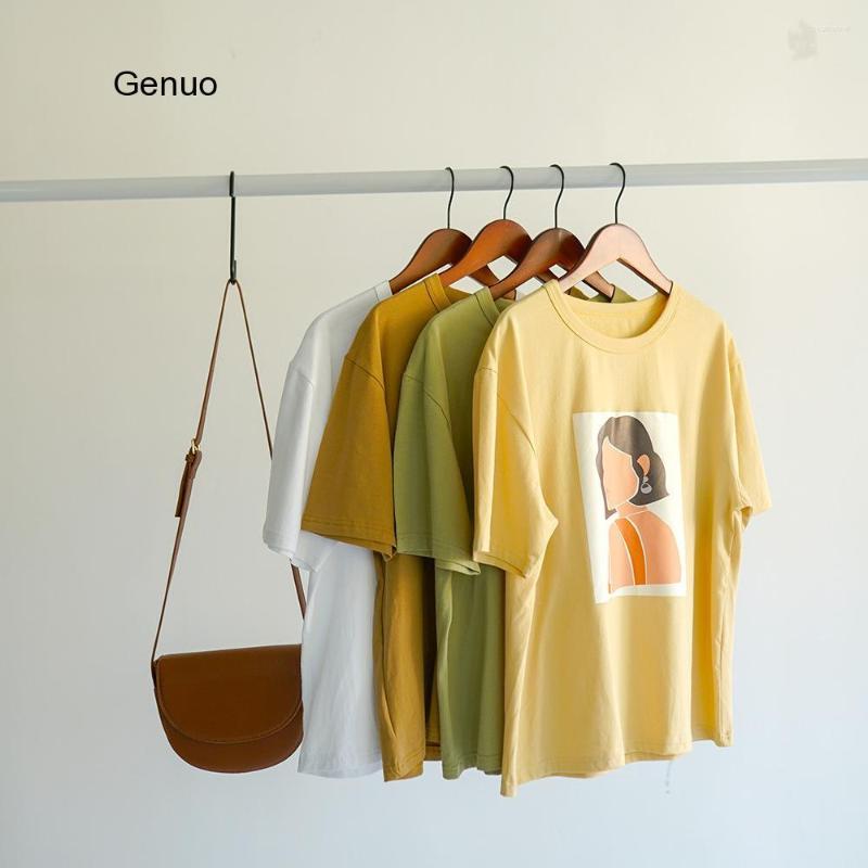 Women's T Shirts Character Printing T-shirts Fashion Girls Tops Short Sleeve Korean Women Clothes 95% Cotton Tee 2023 Summer, Green
Women's T Shirts Character Printing T-shirts Fashion Girls Tops Short Sleeve Korean Women Clothes 95% Cotton Tee 2023 Summer, Green