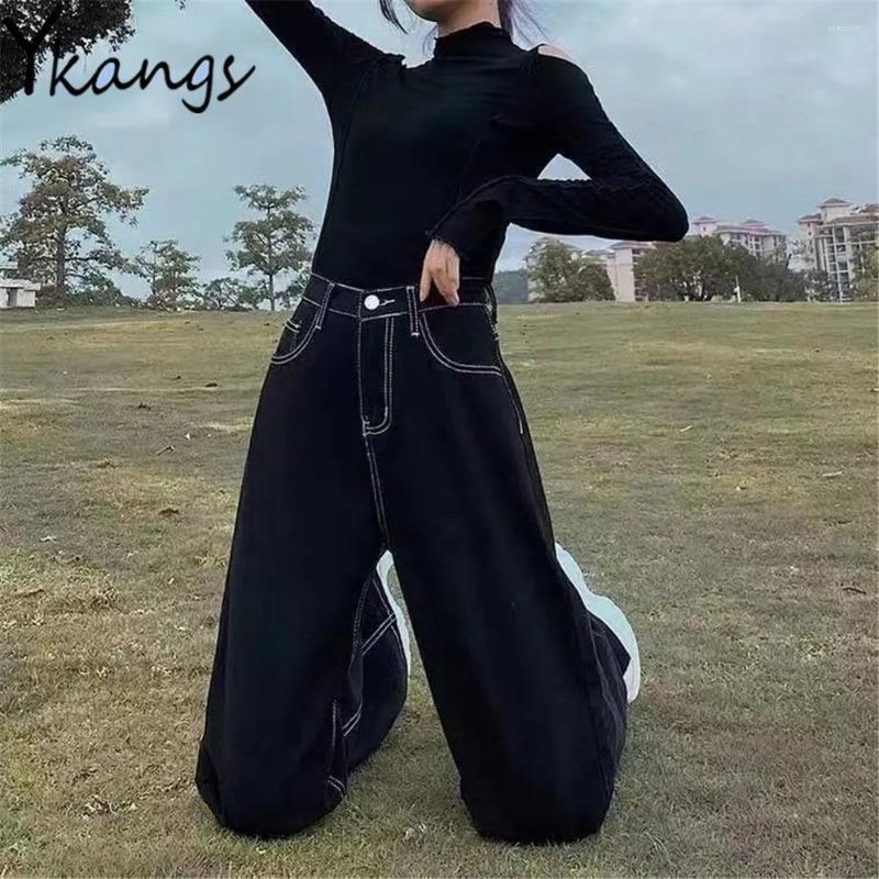 Women's Jeans Plus Size Oversized Women Black Wide Leg Simple Baggy Korean Fashion Casual Streetwear Denim Pants Wild Straight Trousers
Women's Jeans Plus Size Oversized Women Black Wide Leg Simple Baggy Korean Fashion Casual Streetwear Denim Pants Wild Straight Trousers