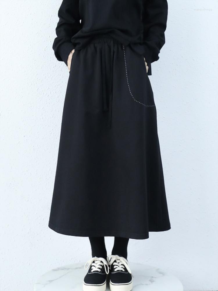 Skirts Women' Skirt Spring And Autumn Plus-Size Design Loose Black High-Waisted A-Line Mid-Length
Skirts Women' Skirt Spring And Autumn Plus-Size Design Loose Black High-Waisted A-Line Mid-Length