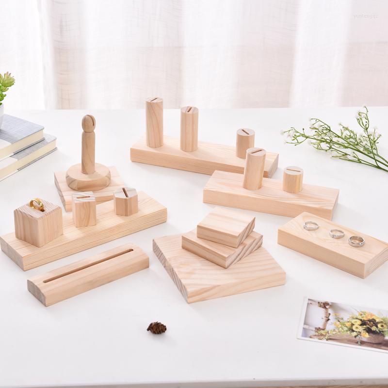 Jewelry Pouches Solid Wood Block Ring Display Holder Jewellery Rack Necklace Pendant Bracelets Bangle Stand
Jewelry Pouches Solid Wood Block Ring Display Holder Jewellery Rack Necklace Pendant Bracelets Bangle Stand