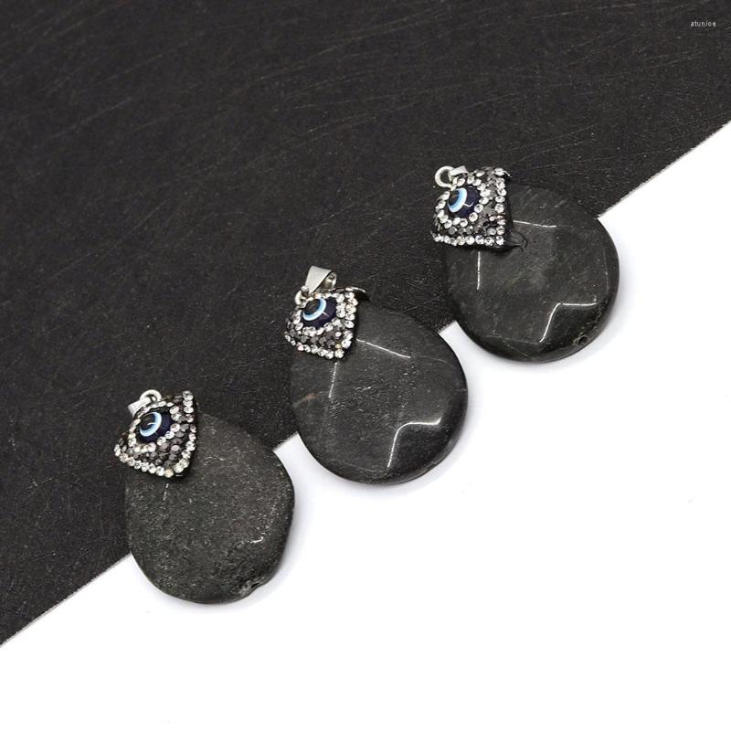 Pendant Necklaces Natural Stone Black Onyx Drop Inlaid Rhinestone 28x38mm Charm Eye DIY Necklace Earrings Jewelry Boutique Accessories
Pendant Necklaces Natural Stone Black Onyx Drop Inlaid Rhinestone 28x38mm Charm Eye DIY Necklace Earrings Jewelry Boutique Accessories
