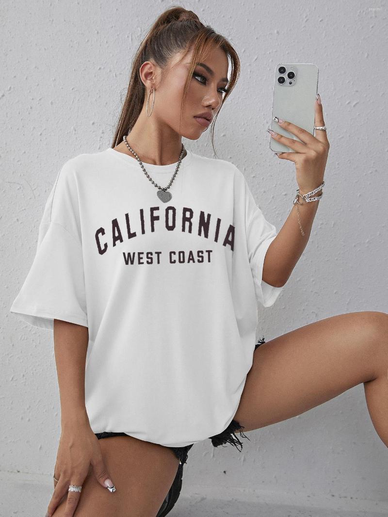 Women' T Shirts California West Print Woman Cotton Shirt Loose Casual Short Sleeve Fashion Breathable T-Shirts O-Neck Soft Streetwear, Black
Women' T Shirts California West Print Woman Cotton Shirt Loose Casual Short Sleeve Fashion Breathable T-Shirts O-Neck Soft Streetwear, Black