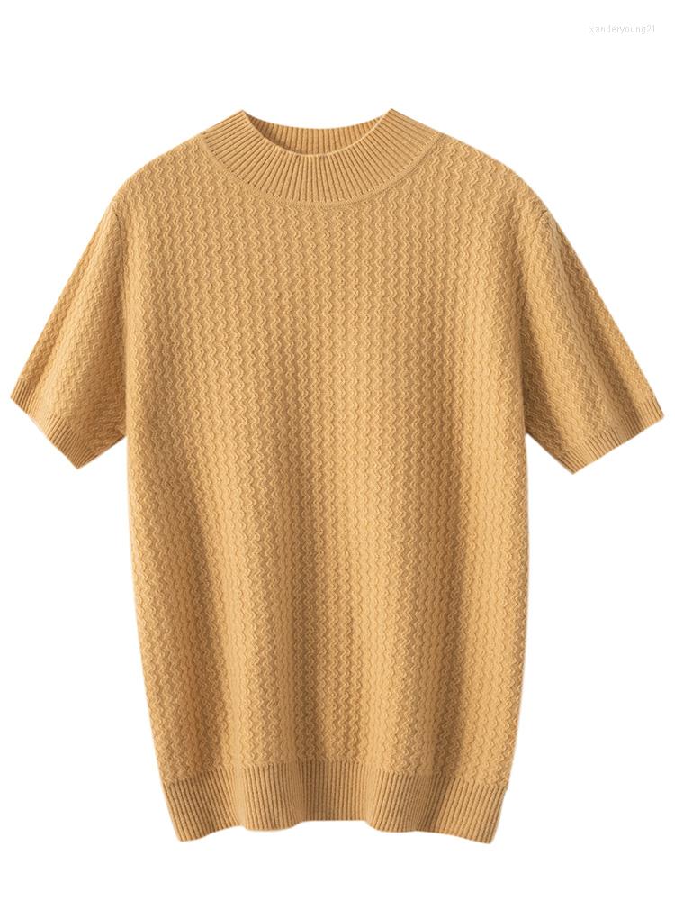 Men's Sweaters Short Sleeve Jumpers For Man Goat Cashmere Knitted Twisted Flower Pullovers Winter Spring Autumn Mock Neck Solid Color, Champagne
Men's Sweaters Short Sleeve Jumpers For Man Goat Cashmere Knitted Twisted Flower Pullovers Winter Spring Autumn Mock Neck Solid Color, Champagne