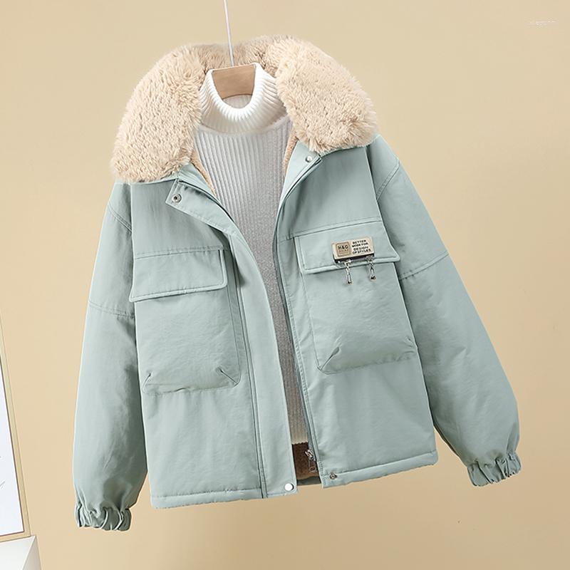 Women' Trench Coats Winter Fur Collar Parkas Women Casaco Feminino 2023 Lambswool Thicken Warm Jacket Female Korean Loose Cotton Coat, Beige
Women' Trench Coats Winter Fur Collar Parkas Women Casaco Feminino 2023 Lambswool Thicken Warm Jacket Female Korean Loose Cotton Coat, Beige