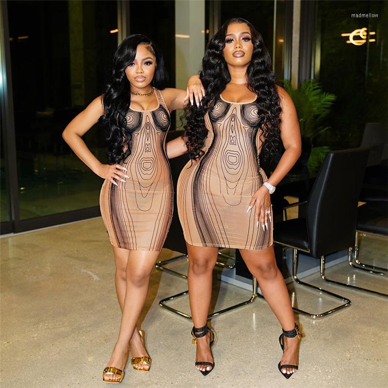 Casual Dresses 3D Body Print Mesh Mini Tank Dress Women Sexy Sleeveless Skinny See Through Silky Robe Midnight Club Party Vestidos Y2K, Khaki
Casual Dresses 3D Body Print Mesh Mini Tank Dress Women Sexy Sleeveless Skinny See Through Silky Robe Midnight Club Party Vestidos Y2K, Khaki