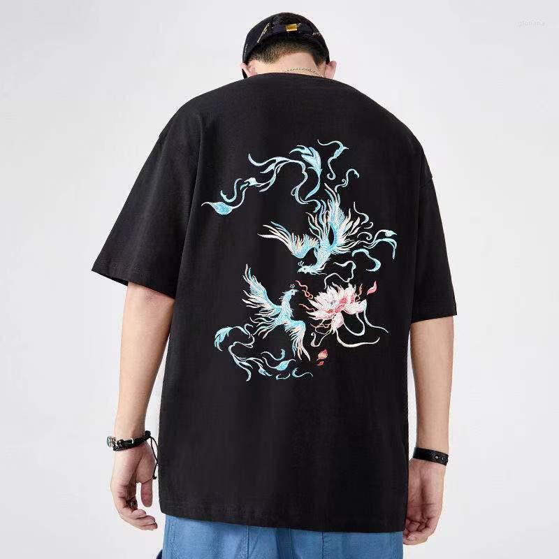 Men's T Shirts EBAIHUI Chinese Style T-shirt Men's Summer Thin Loose 5XL Oversize Oversized Phoenix Embroidered Half-sleeve Top Tees, Black
Men's T Shirts EBAIHUI Chinese Style T-shirt Men's Summer Thin Loose 5XL Oversize Oversized Phoenix Embroidered Half-sleeve Top Tees, Black