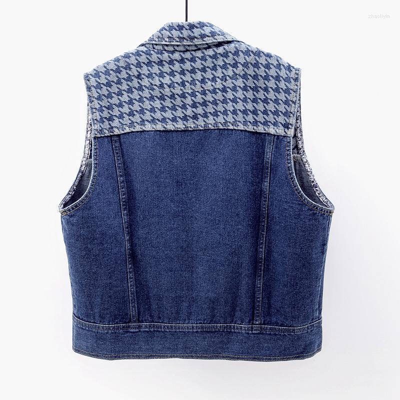 Women' Vests Fashion Korean Wash Blue Black Denim Vest Women Waistcoat Loose Short Sleeveless Jacket Print Splicing Pocket Jeans Female
Women' Vests Fashion Korean Wash Blue Black Denim Vest Women Waistcoat Loose Short Sleeveless Jacket Print Splicing Pocket Jeans Female