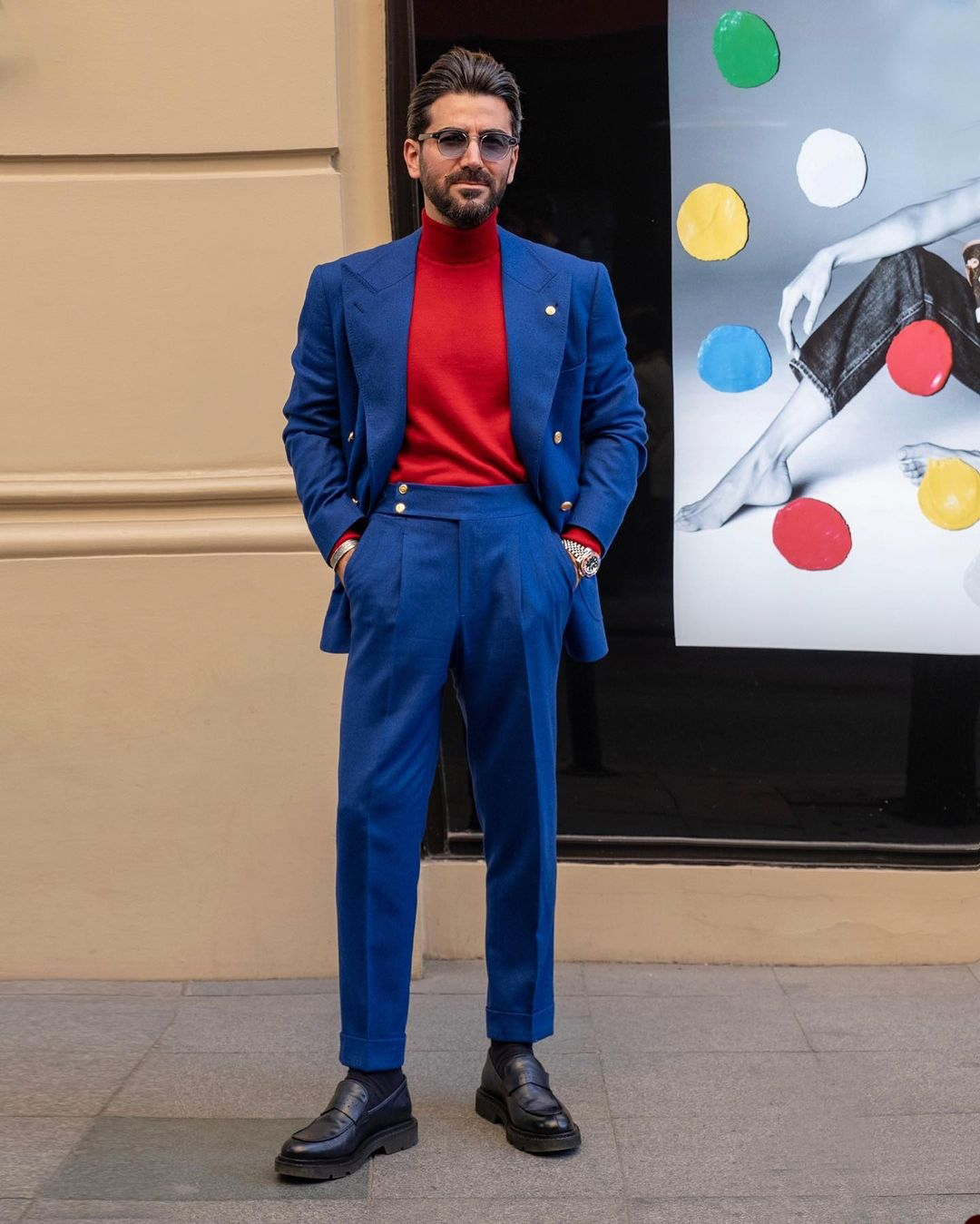 Two Pieces Wedding Tuxedos Men Suits Elegant Peaked Lapel Fashion Suit Jacket Double Breasted Handsome Customized Big Pockets Work Multi-scenario Coat
