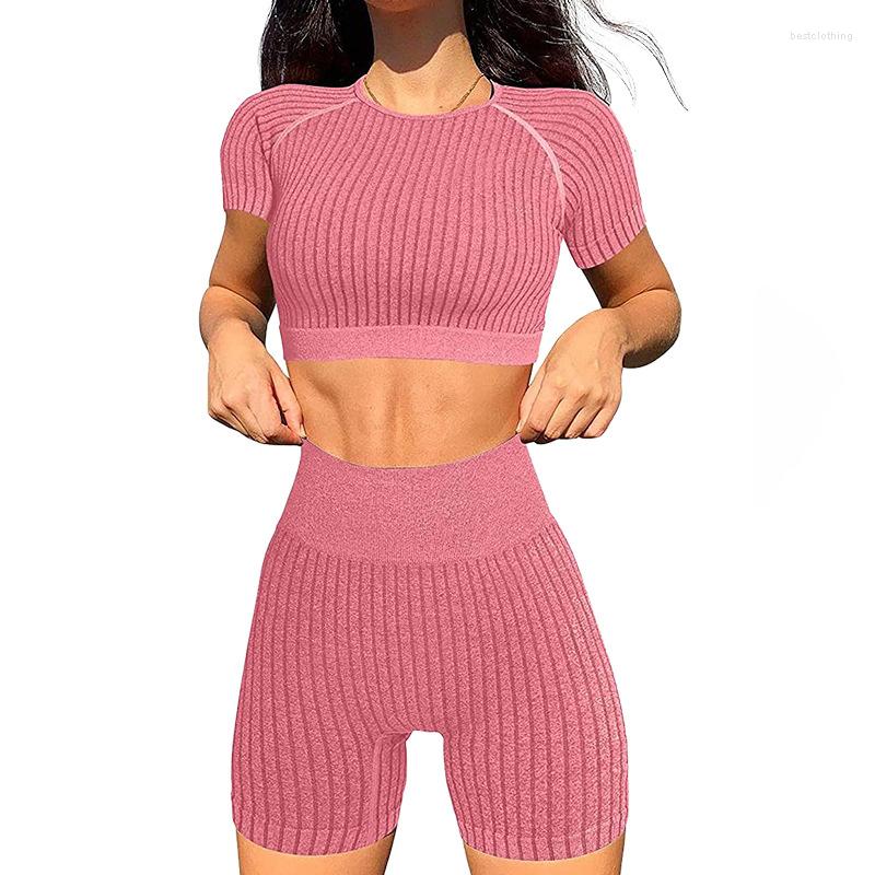 Active Sets Women Sport Suit Slim Short Sleeves High Waist Push Up Workout Shorts Striped Training Running Yoga Quick Dry Set Female, Gray
Active Sets Women Sport Suit Slim Short Sleeves High Waist Push Up Workout Shorts Striped Training Running Yoga Quick Dry Set Female, Gray