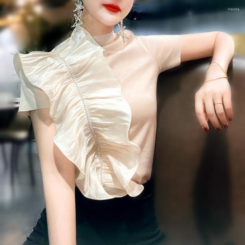 Women's Blouses Women Summer Tees Tops Ins Ruffles Appliques Crop Woman Party Fashion Nice Chic Blousa Elegant Free Ship NS772, Black
Women's Blouses Women Summer Tees Tops Ins Ruffles Appliques Crop Woman Party Fashion Nice Chic Blousa Elegant Free Ship NS772, Black